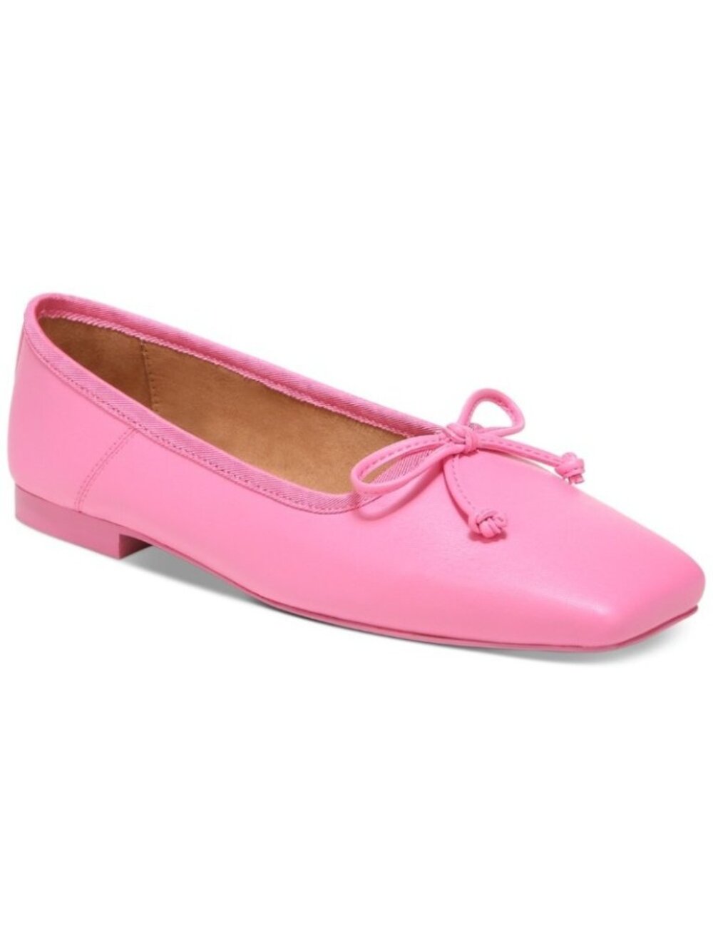 Circus NY Teresa Ballet Flats Pink Square Toe Bow Slip On Shoes Womens US 9